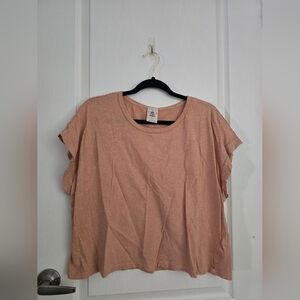 We The Free Light Pink Short Sleeve Top